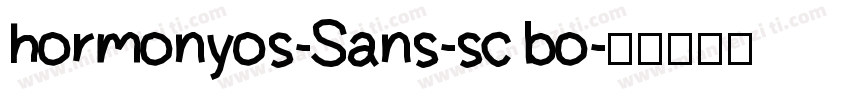 hormonyos-Sans-sc bo字体转换